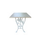 Table De Jardin - Rectangulaire - Aluminium plein -"Lierre"- Blanc Table De Jardin - Rectangulaire - Aluminium plein -"Lierre"- Blanc