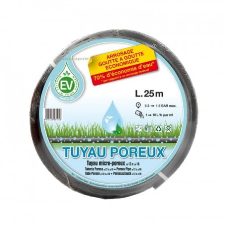 Tuyau micro-poreux - 25M - Noir