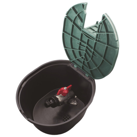 Bouche d'arrosage - Vanne laiton 3/4" - Vert