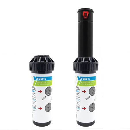 Arroseur turbine Mini Rain - ADJ S050S - Etiquette - avec buses - Rotative