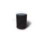 Coffre de bouteille rond noir brut - YORK Coffre de bouteille rond noir brut - YORK
