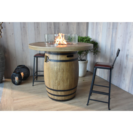Table Haute Brasero LAFITE BARREL - Set complet