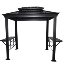 Abri barbecue Messina - aluminium/acier - 3,91m²