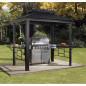 Abri barbecue Messina - aluminium/acier - 3,91m² Abri barbecue Messina - aluminium/acier - 3,91m²