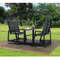 Balancelle de jardin équipée - aluminium - Anthracite Balancelle de jardin équipée - aluminium - Anthracite