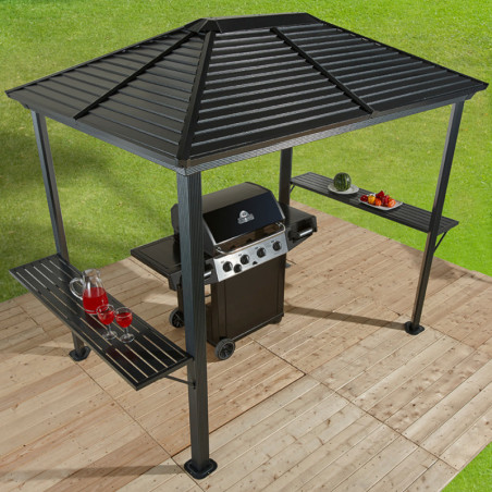 Abri barbecue Ventura - aluminium/acier - 3,98m²