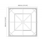 Tonnelle de jardin Ventura- aluminium/acier - 8,76m² ou 12,54m² Tonnelle de jardin Ventura- aluminium/acier - 8,76m² ou 12,54m²
