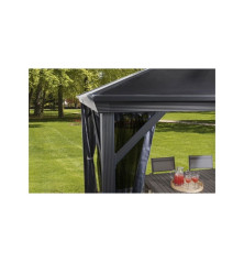 Tonnelle de jardin Verona - aluminium/polycarbonate - 8,89m² ou 12,57m²