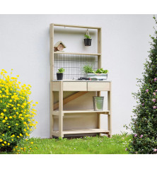 Table de plantation - 158cm - Bois naturel