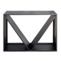 Etagère à bois - 3 compartiments - Acier noir - Dimensions au choix Etagère à bois - 3 compartiments - Acier noir - Dimensions au choix