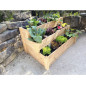 Jardinière sur escaliers - 120 cm - bois naturel Jardinière sur escaliers - 120 cm - bois naturel