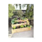 Jardinière sur escaliers - 120 cm - bois naturel Jardinière sur escaliers - 120 cm - bois naturel