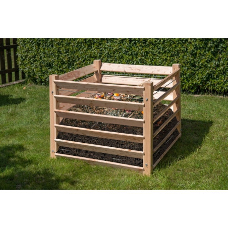Composteur - bois naturel - Dimensions au choix