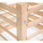 Composteur - bois naturel - Dimensions au choix Composteur - bois naturel - Dimensions au choix