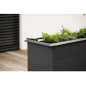 Jardinière Primus - métal - Anthracite - Anti escargots - Dimensions au choix Jardinière Primus - métal - Anthracite - Anti escargots - Dimensions au choix
