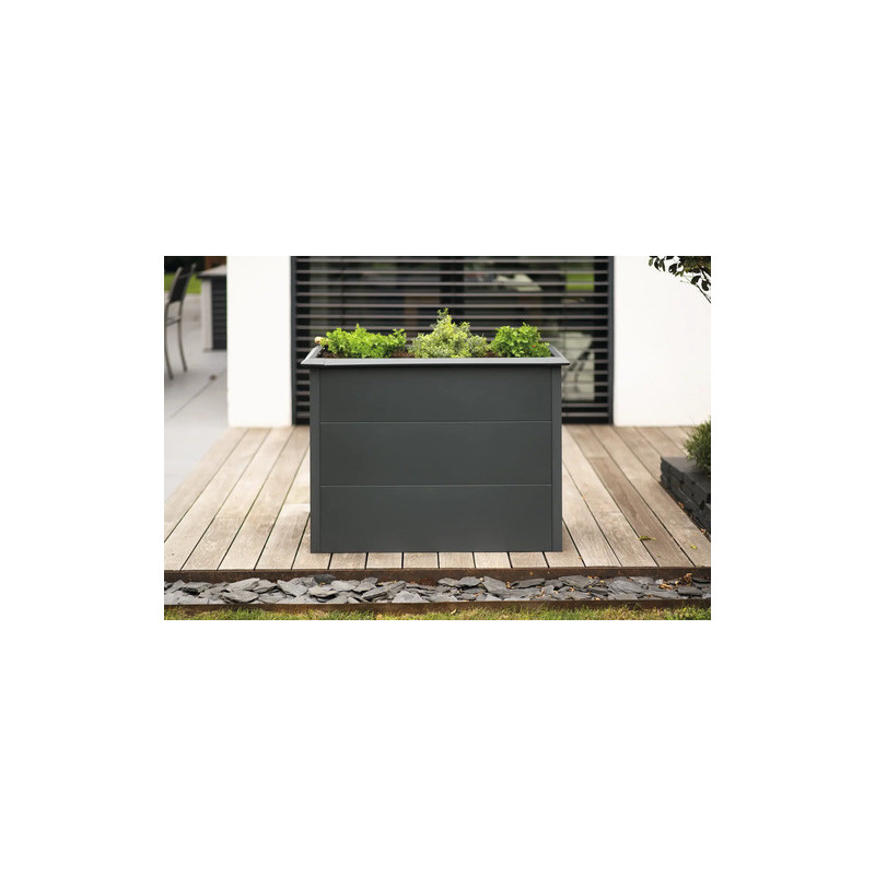 Jardinière Primus - métal - Anthracite - Anti escargots - Dimensions au choix Jardinière Primus - métal - Anthracite - Anti escargots - Dimensions au choix