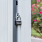 Abri de jardin monopente - acier galvanisé - Anthracite - 2,35m² Abri de jardin monopente - acier galvanisé - Anthracite - 2,35m²
