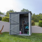 Abri de jardin monopente - acier galvanisé - Anthracite - 2,35m² Abri de jardin monopente - acier galvanisé - Anthracite - 2,35m²