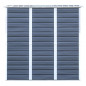 Abri de jardin monopente - acier galvanisé - Anthracite - 2,35m² Abri de jardin monopente - acier galvanisé - Anthracite - 2,35m²