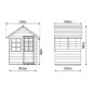 Cabane pour enfants - Holla - Bois Naturel Cabane pour enfants - Holla - Bois Naturel
