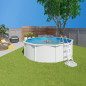 Piscine Saphir - acier blanc - 18 m³ Piscine Saphir - acier blanc - 18 m³