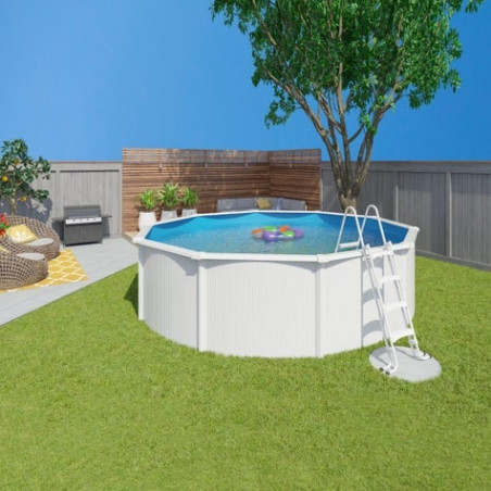 Piscine Saphir - acier blanc - 11 m³
