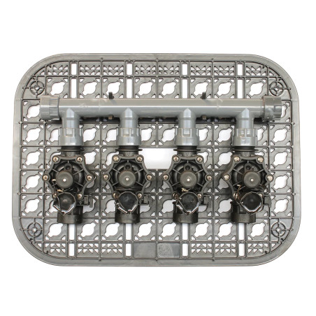 KIT grille avec 4 électrovannes M/F 1" - Ecrou Tournant - 24V