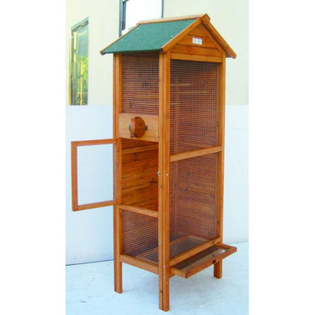 Cage en bois pour 3 à 4 oiseaux