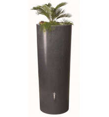 Récupérateur eau STONE Lava 2en1-350L+bac à plantes
