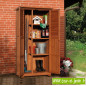 Armoire de balcon Pédro, haute en bois. Meuble de balcon Armoire de balcon Pédro, haute en bois. Meuble de balcon