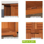 Armoire de balcon Pédro, haute en bois. Meuble de balcon Armoire de balcon Pédro, haute en bois. Meuble de balcon