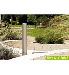 Fontaine à eau RONDO coloris argent en polyéthylène - Fontaine extérieure avec robinet