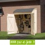 Armoire de jardin en bois - Abri vélo ou armoire de rangement (160 x 134 cm)