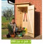 Armoire de jardin en bois FLACHDACH abri 83x85 cm une porte