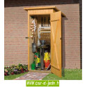 Armoire de jardin en bois FLACHDACH abri 83x85 cm une porte