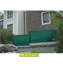 Canisses PVC double face vert  ht 120cm  rouleau de 3 ml