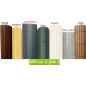 Canisses PVC double face anthracite ht 120cm rouleau de 3ml Canisses PVC double face anthracite ht 120cm rouleau de 3ml