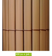 Canisses PVC double face teck ht 180cm  rouleau de 3ml
