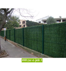 Haie végétale artificielle 110 brins rouleau de 3ml  ht 180cm