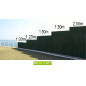 Haie artificielle Ultra 126, haie synthétique 1m80 x 3m de long Haie artificielle Ultra 126, haie synthétique 1m80 x 3m de long
