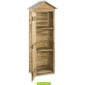 Armoire de jardin ERRA en bois porte ouverte - Abri de jardin