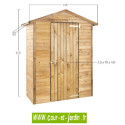 Armoire de jardin MERINA en bois traité dimensions