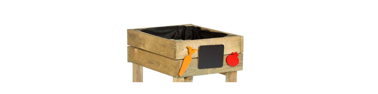 Carrés potagers pour enfants